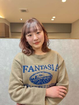 ワク 藤沢店(waku) インナー　オレンジ　ダブルカラー