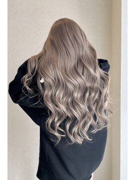 ラグーン(LAGOON) バレイヤージュグレージュハイライトダブルカラーケアブリーチ