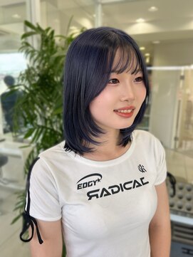 ハピネス 西大寺店(Happiness) レイヤーカット ミディアムレイヤー 顔まわりカット