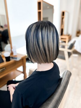 セイドット フクオカ(Say.FUKUOKA) 【レディース★大名】アンブレラカラー×ブリーチカラー×ボブ