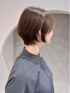 ビームズ トータルビューティー 西中島店(Bee ms Total Beauty) 小顔見せショートベージュカラーブリーチしない透明感カラー