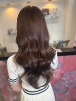 ペレ 栄店(PELE)&nbsp;韓国 くびれロング レイヤー ワンホンヘア 小顔前髪