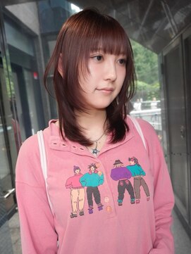 デコ(DECO) 秋仕様！レッドブラウンにハッシュカット