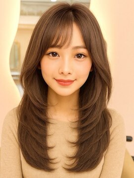 アンベル(ANBEL) ブリーチハイライト髪質改善ダブルカラーレイヤーカット