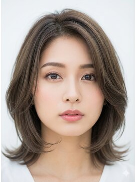 ヘアーズ ラスタ(Hair's RASTA) 白髪ぼかし×髪質改善レイヤーボブ