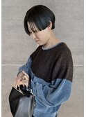 インナーブルーカラー×コンパクトショート