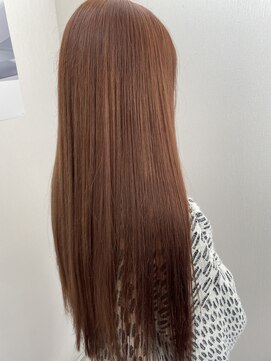 ヘアーディア みどり店(Hair...DiA) 艶感テラコッタブラウン×美髪ストレート