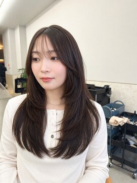 サンド 鹿児島中央(sand) レイヤーカット/韓国ヘア/ミディアムレイヤー鹿児島中央駅