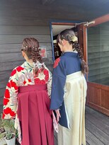 ナンバーエイト(number eight)&nbsp;ヘアアレンジアップスタイル編み込み成人式ヘアセット