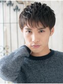ダークアッシュ束感カジュアル大人スパイキーショートe新所沢