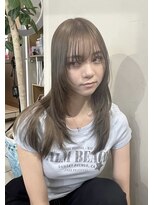 ニルバ(niLva) ブリーチダブルカラー透明感オリーブベージュグレージュ