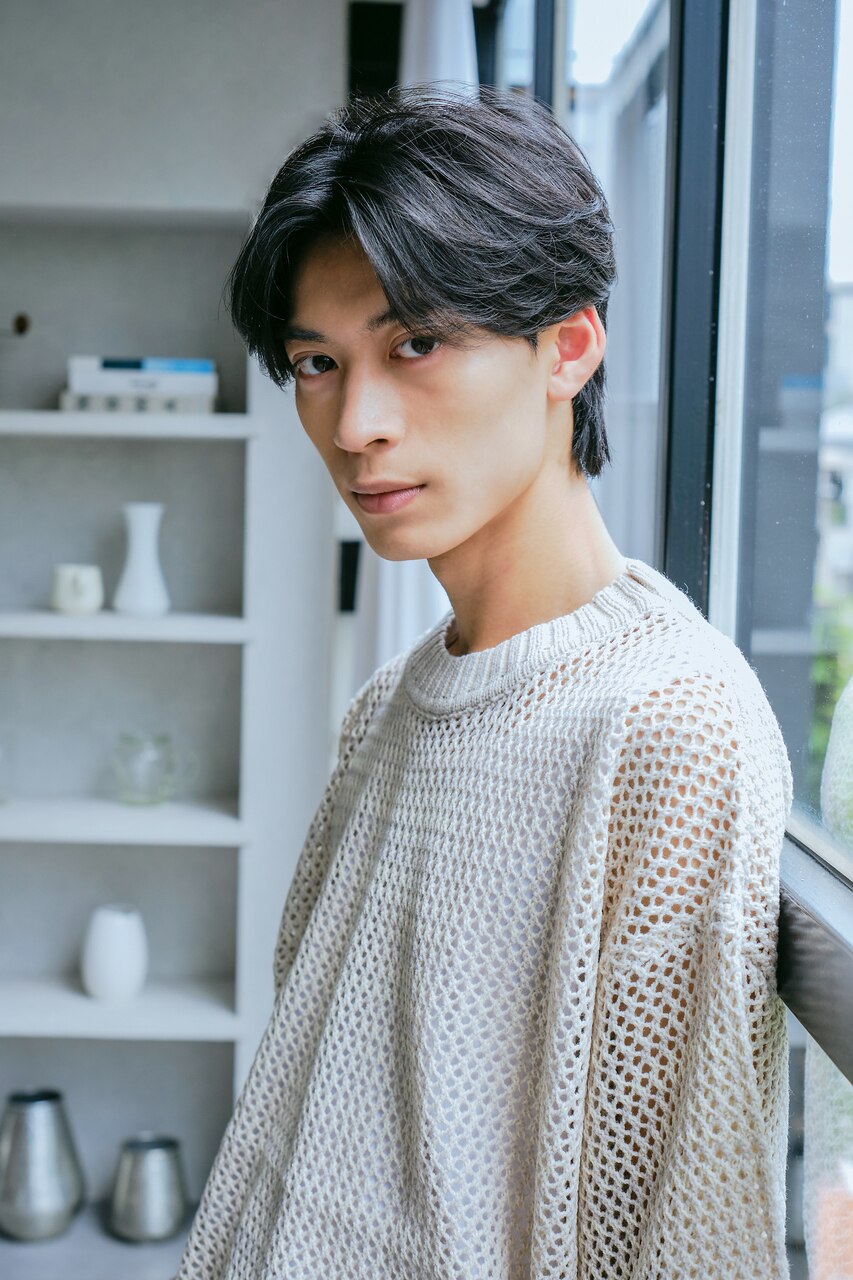 メンズシャンプー＆カット＋眉カット\5000
