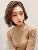 シルクレイ 吉祥寺店(Silk-lei)&nbsp;韓国風切りっぱなしミニボブグレージュ20代30代/Silk-lei吉祥寺