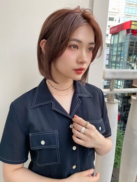 ノク(nok) ストレートボブ_マロンベージュAラインボブ