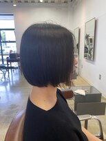 ヘアークラフト(hair craft)&nbsp;暗めアッシュのシンプルボブスタイル