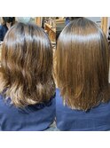 地毛風トリートメントストレートで扱いやすい艶髪
