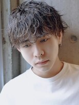 アルファ 新宿(alpha)&nbsp;サーフカール/ 刈り上げセンターパート/ブルーブラック[新宿駅]