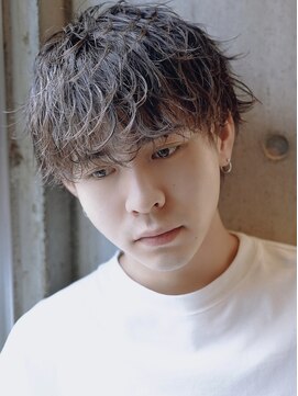 アルファ 新宿(alpha) サーフカール/ 刈り上げセンターパート/ブルーブラック[新宿駅]