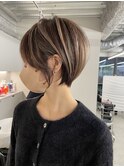 ミルクティーベージュダブルカラーインナーカラーケアブリーチ