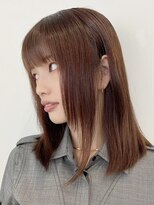 ノイ(noi)&nbsp;顔周りレイヤーカットグレージュカラーくびれボブベージュカラー