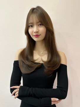 ボタン シブヤ(VOTAN SHIBUYA) 韓国ヘア/顔まわりレイヤーカット/顔まわりカット