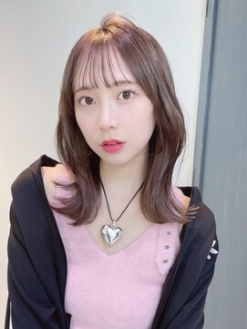 ベレーザ 渋谷(BELEZA) 6384透明感グレージュカラー艶髪ワンホンヘア韓国レイヤーロング