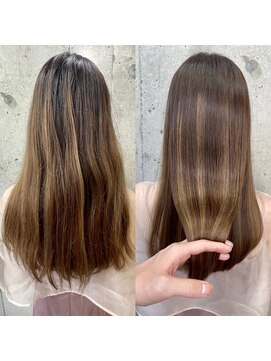 ユアーズヘア 新宿WEST(youres hair) 髪質改善トリートメントで叶う美髪ストレート　艶髪　前髪