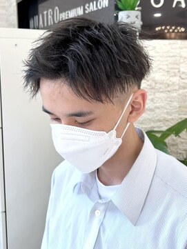 クアトログランシュ ひたちなか店(QUATRO×GranCieux) アップバングショート【ひたちなか/メンズ/カット】