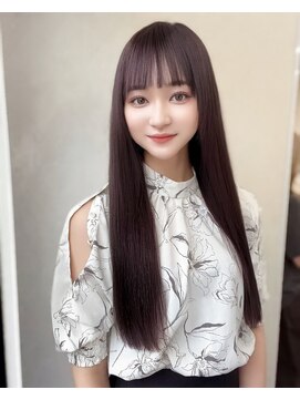 スターズ 船橋(STARS) 艶髪ストレート透明感ラベンダーグレージュ