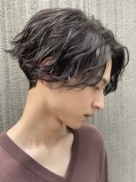 梅田ツイストスパイラルパーマセンターパートシャドウパーマ30代
