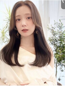 コート 表参道(Cote) ワンカールロングレイヤーブリーチなカラー ブラウンカラー