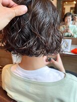ラレイ ハラジュク(Lalei harajuku)&nbsp;原宿スパイラルパーマボブパーマウェーブヘアウェーブパーマ前髪