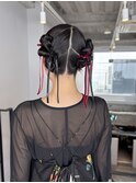 結婚式三列◎二次会パーティー♪タイトシニヨンヘアセット
