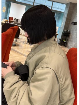 ファースト 仙台店(first) 顎ラインぱつっとボブ