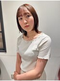くびれミディアム×アッシュブラウン