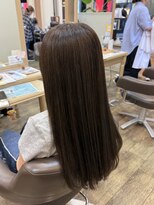 アルターリール(aL ter Rire)&nbsp;くびれヘア/アプリコットオレンジ/ハイライトカラー/杉田花乃