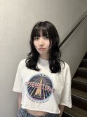 【藤沢】ウルフレイヤー/ハッシュカット/暗髪カラー