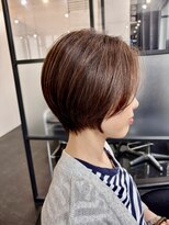 エスカーラ 町田(THE ESCALA)&nbsp;20代30代ボブレイヤーショートボブオリーブカラー顔周りレイヤー