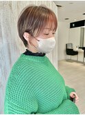 大人丸みショート/丸みショート/ショートボブ/30代40代50代