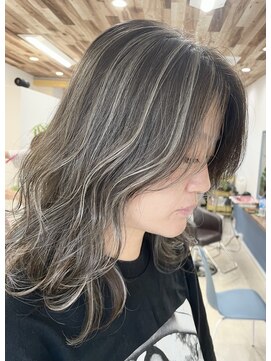 大人女性に大人気☆白髪もぼかせる上品ハイライト