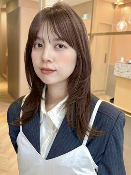 ラフ フロム ガーデン(Laf from GARDEN) ミディアム/レイヤーカット/顔周りカット/透明感カラー