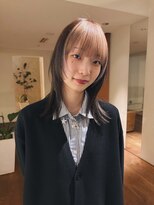 トップヘアー スパアンドリラクゼーション 安城(spa&relaxation)&nbsp;ミディアムヘアフェイスフレーミングカラー髪型20代30代前髪あり