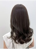 大人ガーリー/ダークアッシュ/似合わせカット/ミディアムレイヤ