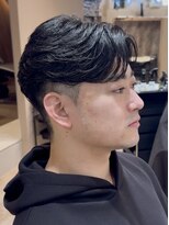 ルースト 渋谷店(ROOST)&nbsp;MEN’S/サーフカール/刈り上げセンターパート/髪質改善/渋谷