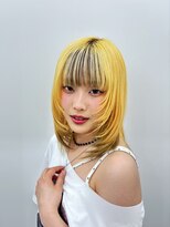 ナーチュア(NURTURE)&nbsp;イエロー×べージュレイヤーエンドカラー