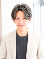 ルービック 豊中(Rubik's) 爽やかセンターパートマッシュ×ハイライト