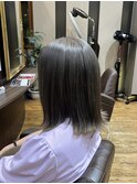 【ナチュラルブラウン×ボブ】