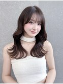 ミディアム/ハッシュカット/レイヤーカット/グレージュ/川崎94