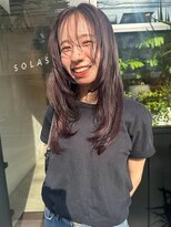 ソラス(SOLAS)&nbsp;ミディアムヘア/レイヤーカット/顔周りレイヤー/サイドバング