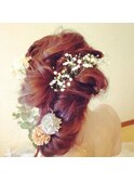 結婚式☆編み込み